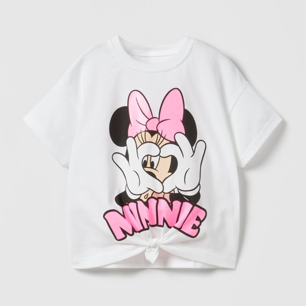 5-6 Years Zara Disney Neon Shirt
